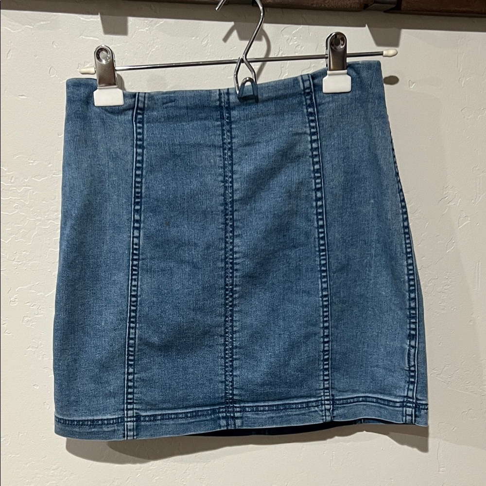 Free People Denim Blue Women's Skirt